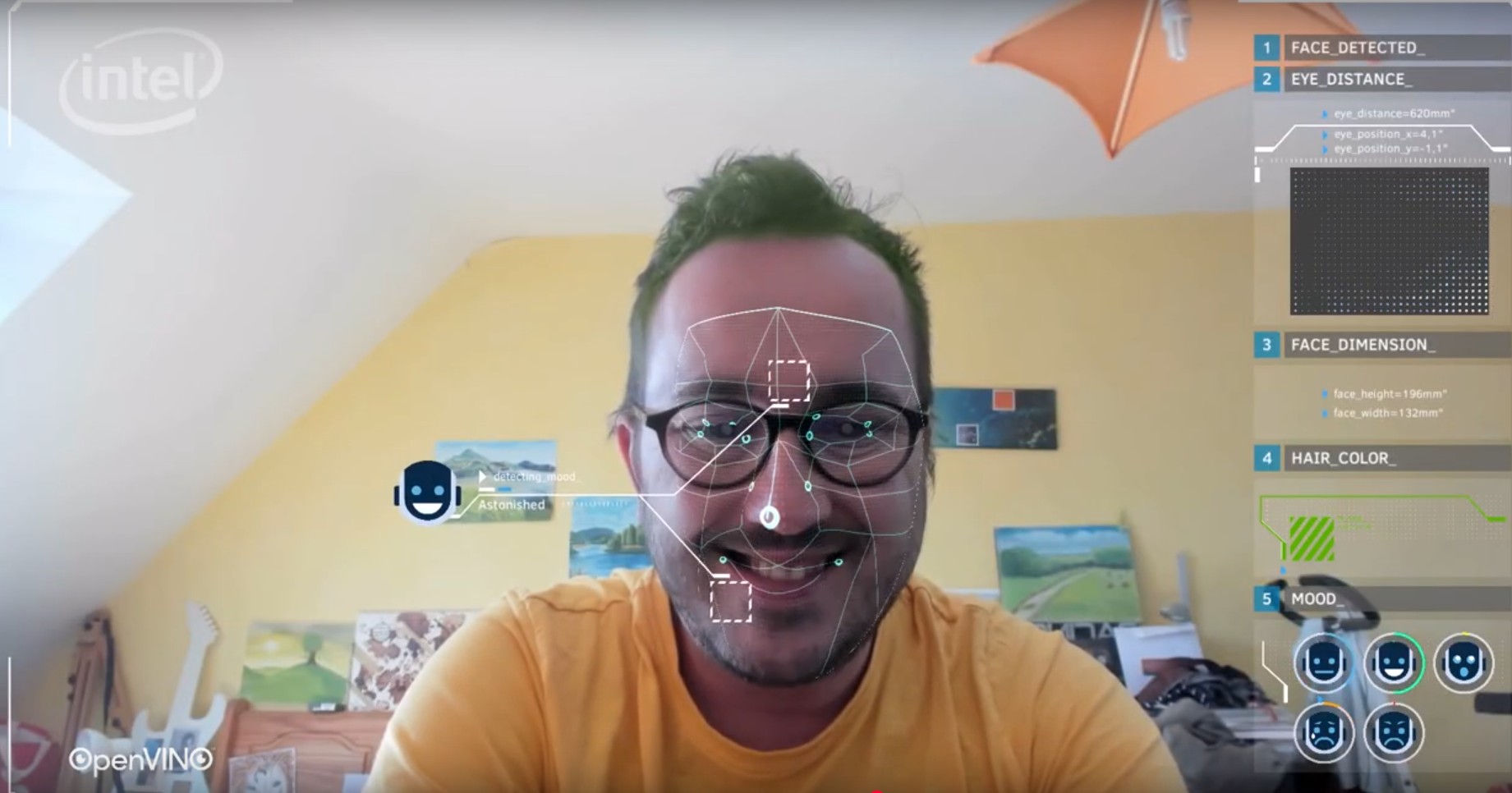 Intel face tracking demo placeholder